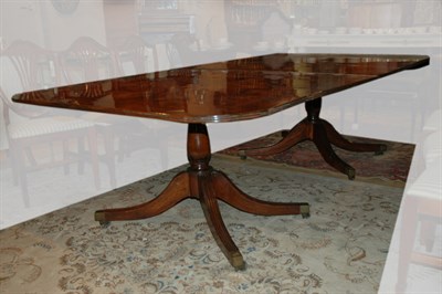 Lot 171 - Regency Style Mahogany Double Pedestal Dining...