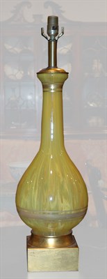 Lot 489 - Frederick Cooper Yellow Glass Lamp Circa 1950...