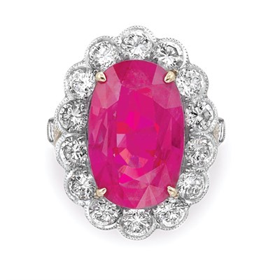 Lot 453 - Ruby and Diamond Ring