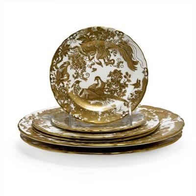 Lot 278 - Royal Crown Derby Gilt Decorated Porcelain...