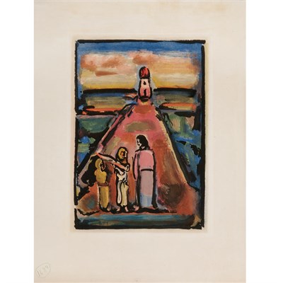 Lot 375 - Georges Rouault CHRIST ET DISCIPLES (C./R....