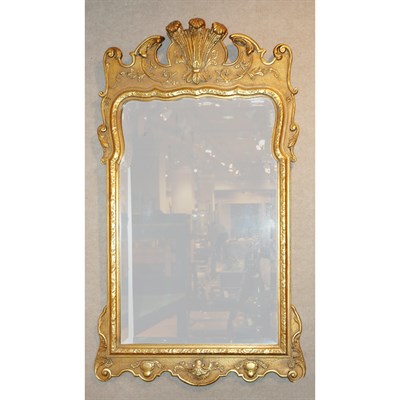 Lot 501 - George II Style Gilt-Wood Mirror Height 49...