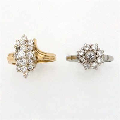Lot 169 - Two Diamond Rings