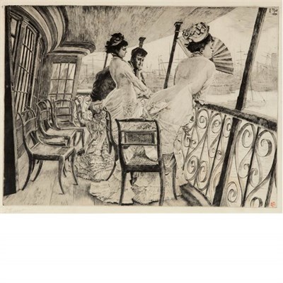 Lot 391 - James Jacques Tissot (1836-1902) LA GALERIE DU...