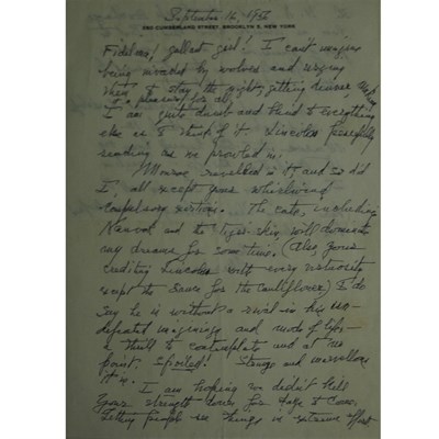 Lot 30 - MOORE, MARIANNE Autograph letter signed...
