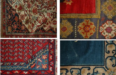 Lot 566 - Group of Four Assorted Rugs Comprising a...