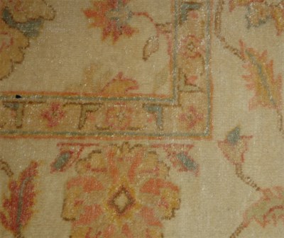 Lot 560 - Indo-Oushak India, contemporary The ivory...