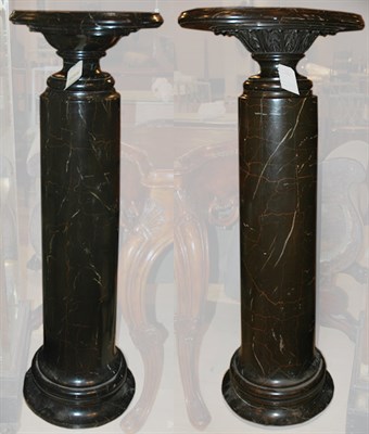 Lot 271 - Pair of Neoclassical Style Faux Marble Painted...