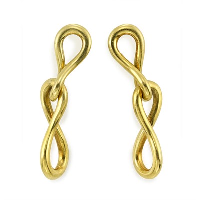 Lot 227 - Pair of Gold Pendant-Earrings, Angela Cummings