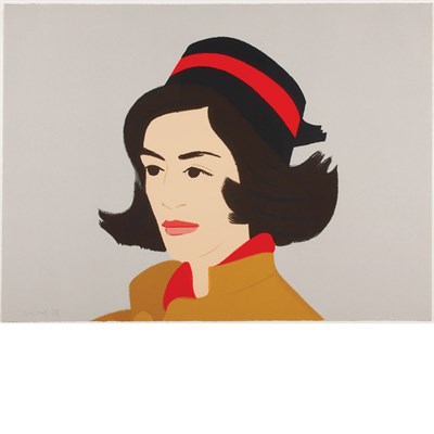 Lot 303 - Alex Katz ALEX IN HAT Color screenprint, 1990,...