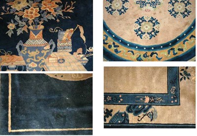 Lot 553 - Group of Four Chinese Rugs China Comprising...