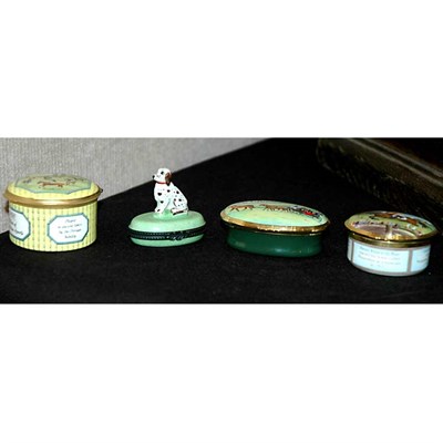 Lot 23 - Group of Six Trinket Boxes Comprising three...