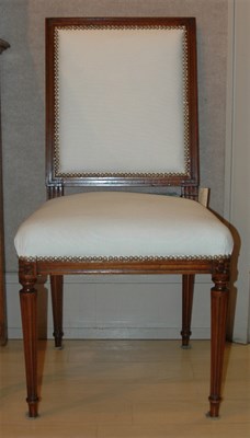 Lot 148 - Set of Eight Louis XVI Style Fruitwood Dining...