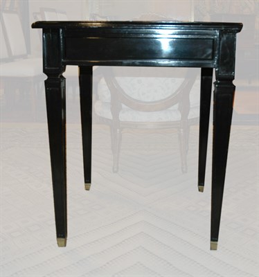 Lot 397 - Neoclassical Style Black Painted Side Table...