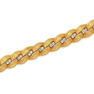 Lot 518 - Gold and Diamond Bracelet, Gubelin