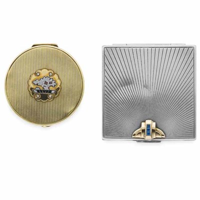Lot 7 - Two Compacts, Cartier, Tiffany & Co.