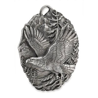 Lot 162 - Sterling Silver Eagle Hanging Ornament, Buccellati