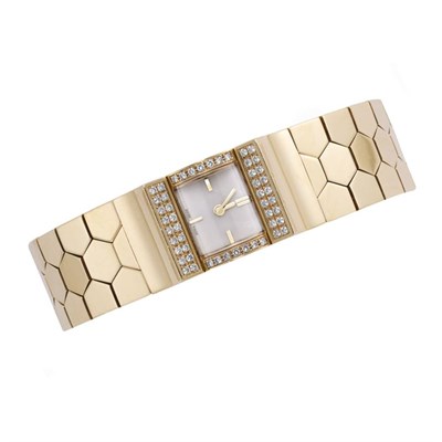 Lot 138 - Gold and Diamond Wristwatch, Van Cleef & Arpels