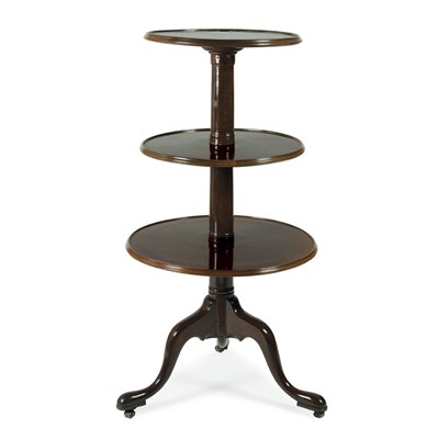 Lot 197 - George III Mahogany Dumbwaiter Height 44 1/2...