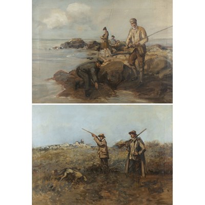 Lot 121 - Scottish School 20th Century Fishing and Quail...