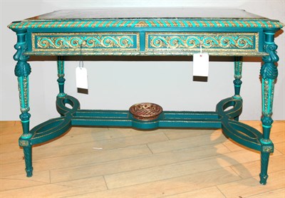 Lot 463 - Neoclassical Style Marble Top Gilt Decorated...
