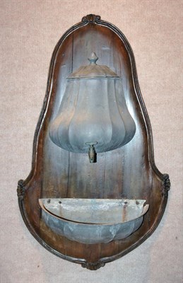 Lot 163 - Continental Metal and Walnut Lavabo Height 33...