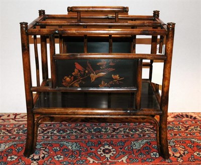 Lot 191 - Regency Style Faux Bamboo Canterbury Height 18...
