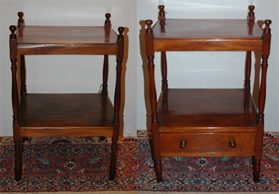 Lot 475 - Two Victorian Style Mahogany Two-Tier Etageres...