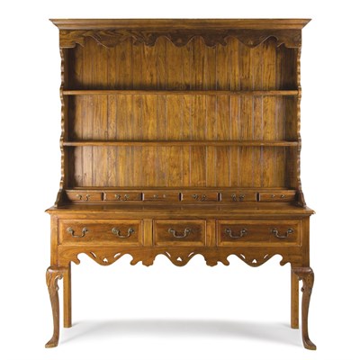 Lot 189 - George II Style Fruitwood Welsh Dresser Height...