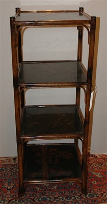 Lot 393 - Regency Style Faux Bamboo and Lacquered...