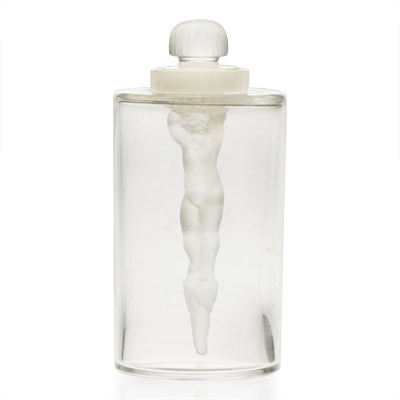 Lot 384 - Lalique Molded Glass Jeunesse Perfume Bottle...