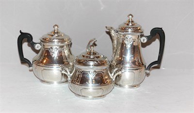 Lot 296 - French Silver Three-Piece Coffee Service Total...