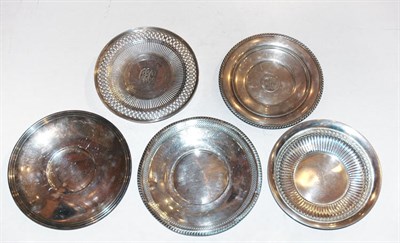 Lot 297 - Group of Four American Sterling Silver Cake...