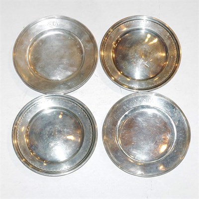 Lot 305 - Group of Fourteen Sterling Silver Bread Plates...