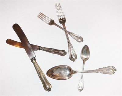 Lot 318 - Continental Silver Flatware Service...