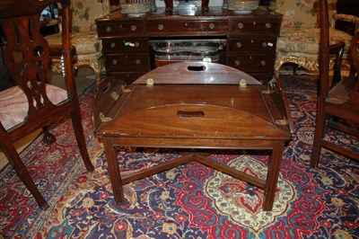 Lot 496 - George III Style Fruitwood Butler's Tray Table...