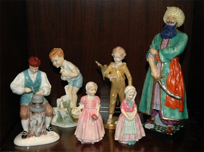 Lot 524 - Group of Six English Porcelain Figures...