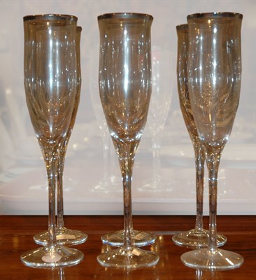Lot 391 - Set of Platinum Rimmed Stemware Noritake...