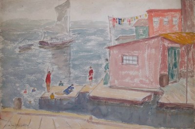 Lot 65 - Abraham Walkowitz American, 1878-1965 Rocky...