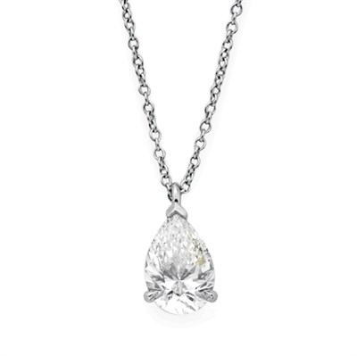 Lot 354 - Diamond Pendant with Chain, Tiffany & Co.