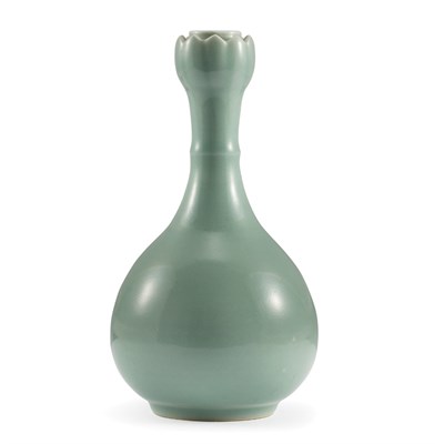 Lot 74 - Chinese Celadon Glazed Porcelain Vase 19th...