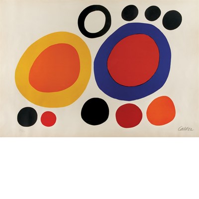 Lot 376 - Alexander Calder COMPOSITION Color lithograph,...