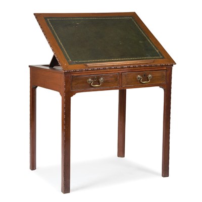 Lot 419 - George III Leather Top Mahogany Architect's...