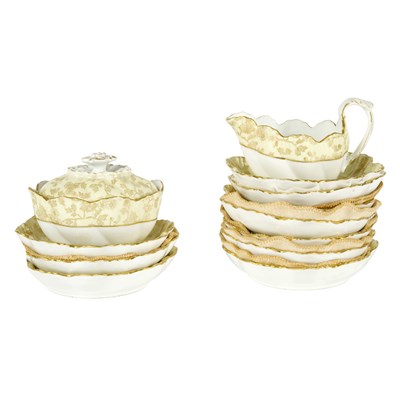 Lot 353 - Limoges Gilt Decorated Porcelain Partial...
