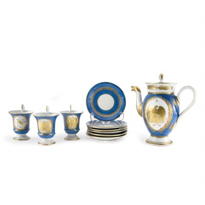 Lot 307 - Sevres Style Porcelain Coffee Service...