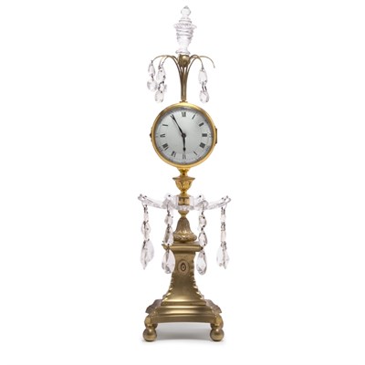 Lot 291 - Neoclassical Style Gilt-Metal and Cut Glass...