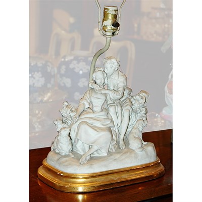 Lot 259 - Sevres Style Bisque Porcelain Figural Group of...