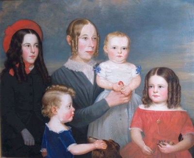 Lot 3 - Anglo-American School 19th Century Family...