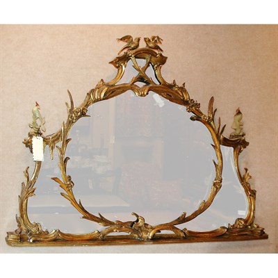 Lot 116 - George III Style Gilt-Wood Overmantel Mirror...