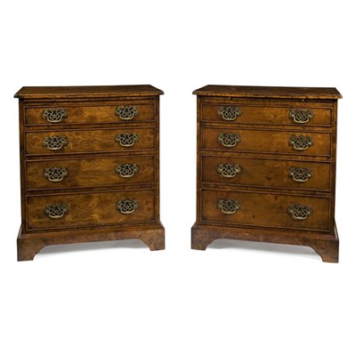 Lot 293 - Pair of George III Style Mahogany Chests of...